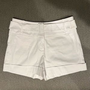 NWT The Limited High Waist Belted White Shorts, 10